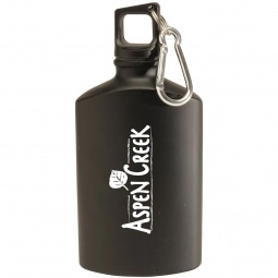 Black Aluminum Canteen Style Promotional Water Bottle