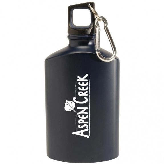 Navy Blue Aluminum Canteen Style Promotional Water Bottle
