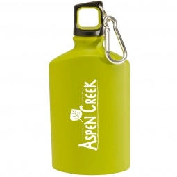 Lime Green Aluminum Canteen Style Promotional Water Bottle