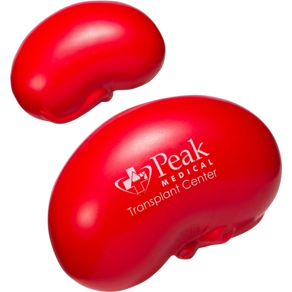 Red Kidney Shaped Promotional Stress Ball