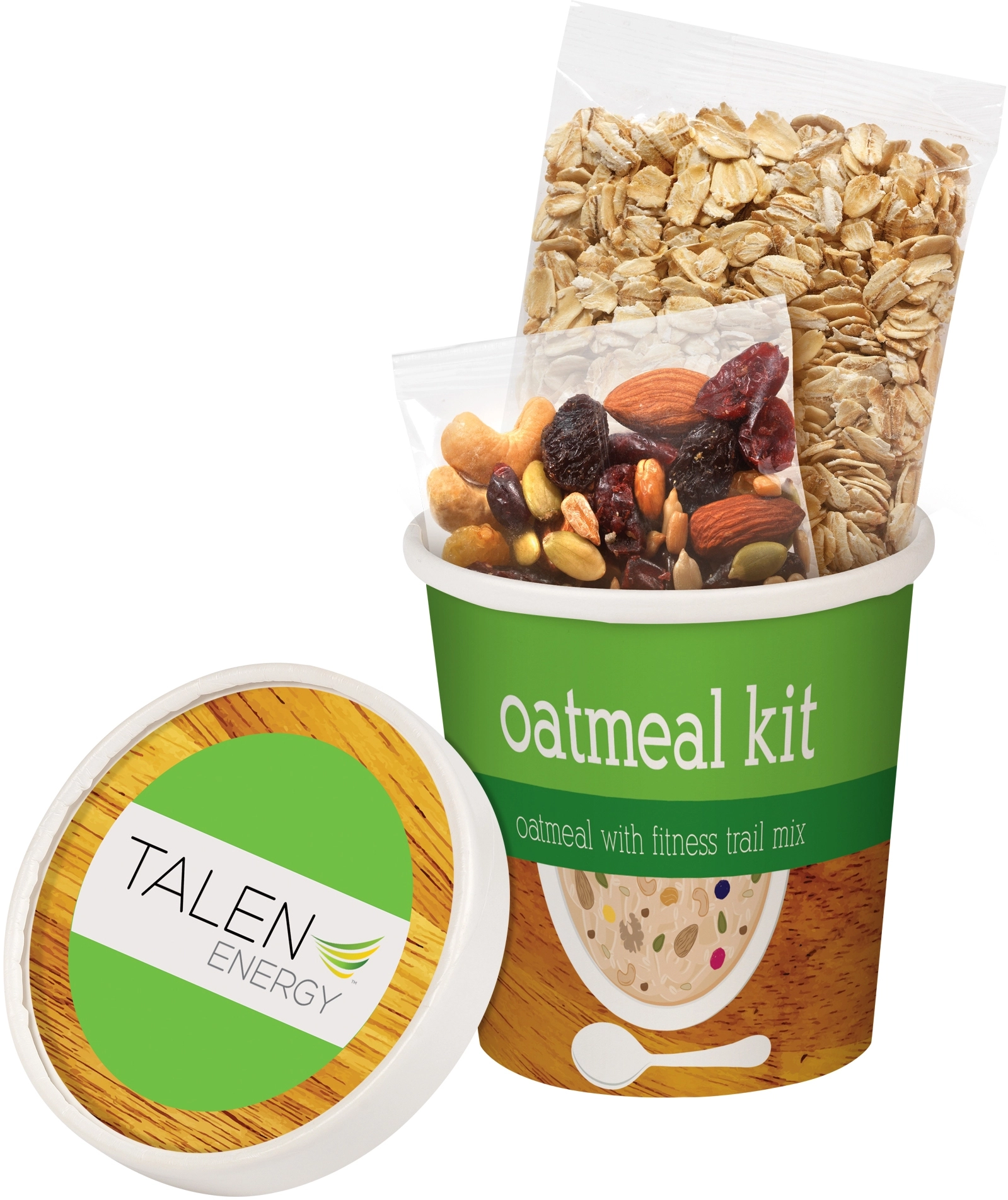 Full Color Oatmeal & Trail Mix Custom Kits 2.4 oz. ePromos