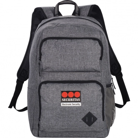 Charcoal Graphite Deluxe Promotional Computer Backpack
