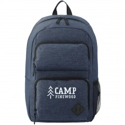 Promotional Graphite Deluxe Promotional Computer Backpack - 17.5" with Logo