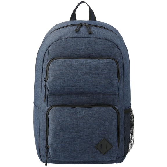 Navy - Graphite Deluxe Promotional Computer Backpack