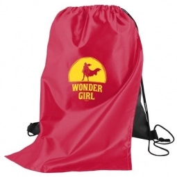 Superhero Custom Drawstring Backpack - 13.5"w x 15.5"h