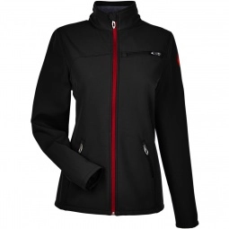 Black / Red Spyder Transport Softshell Custom Jacket - Womens