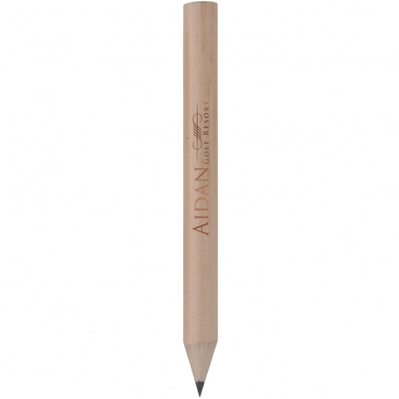 Natural Round Wooden Custom Golf Pencil