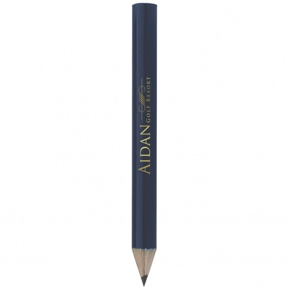 Dark Blue Round Wooden Custom Golf Pencil