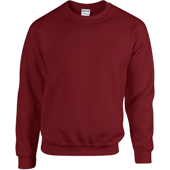 Garnet Gildan&#174; Crewneck Logo Sweatshirt - Colors