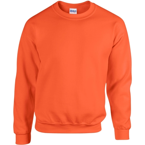 Orange Gildan&#174; Crewneck Logo Sweatshirt - Colors