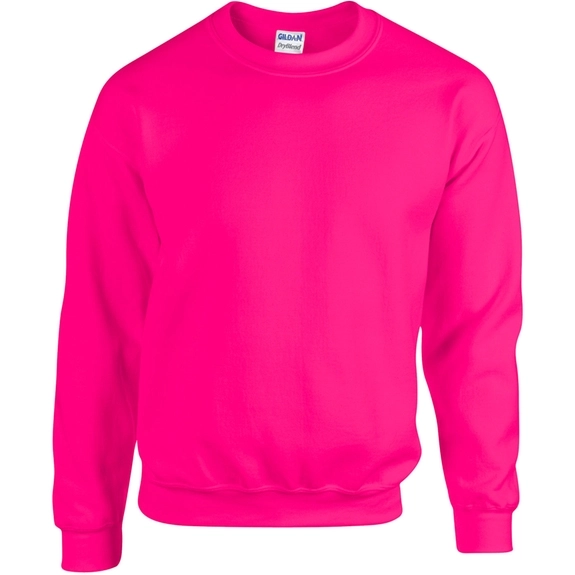 Safety pink Gildan&#174; Crewneck Logo Sweatshirt - Colors