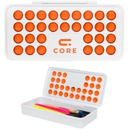 Orange Push Pop Bubble Custom Pencil Case