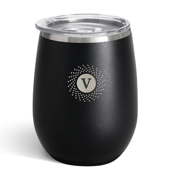 Black - Swig Life&#153; Stainless Steel Custom Stemless Wine Tumbler