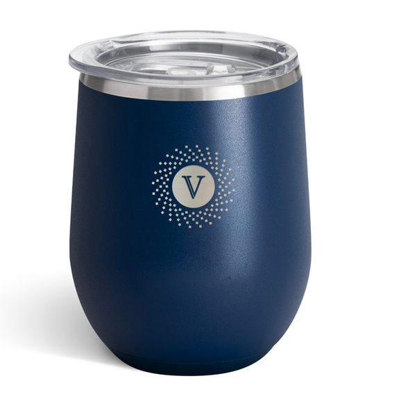 Navy - Swig Life&#153; Stainless Steel Custom Stemless Wine Tumbler