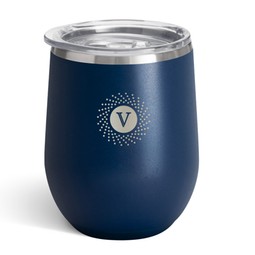 Navy - Swig Life&#153; Stainless Steel Custom Stemless Wine Tumbler