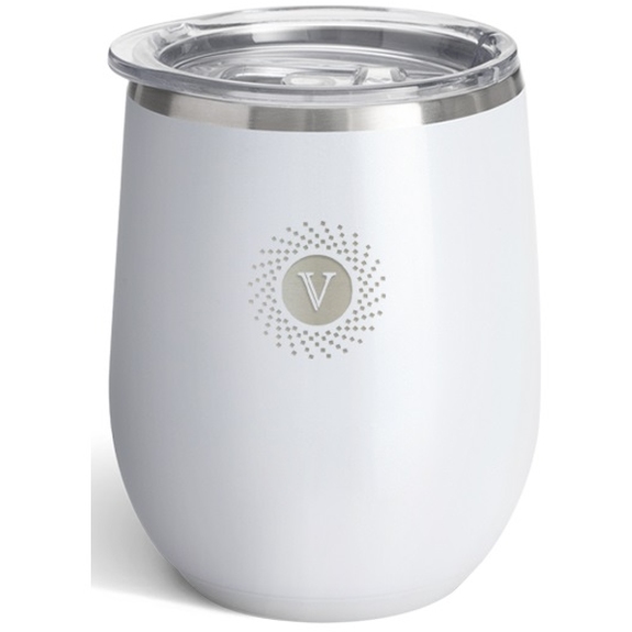 White - Swig Life&#153; Stainless Steel Custom Stemless Wine Tumbler
