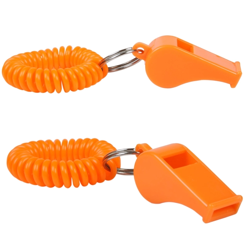 Promotional Whistle with Coiled Wristband