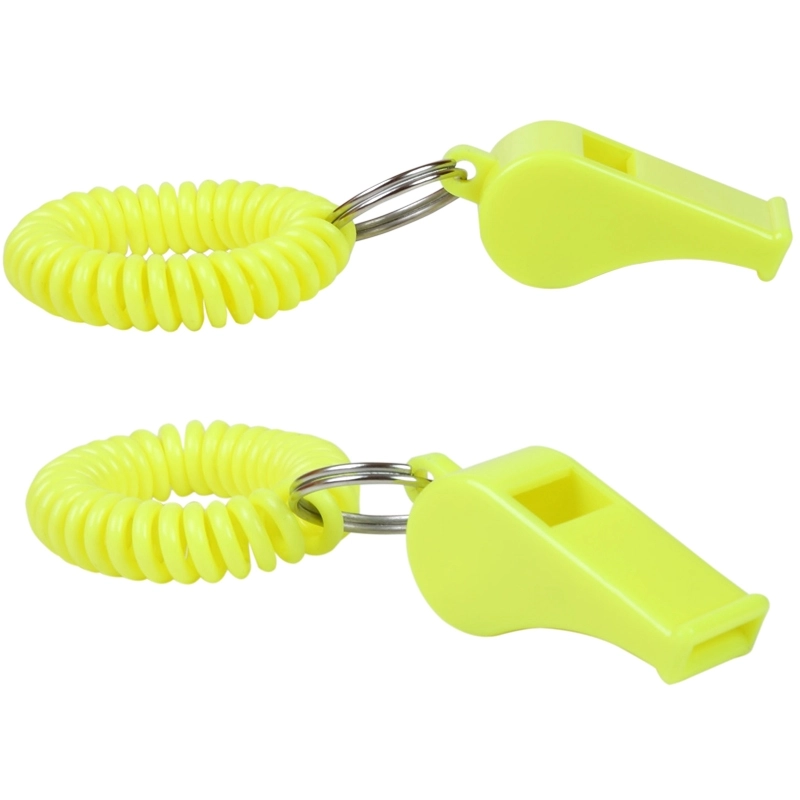 Promotional Whistle with Coiled Wristband