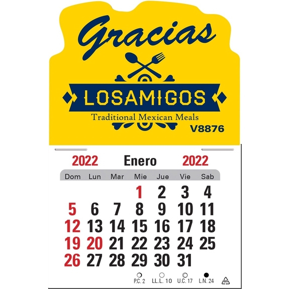 Press n' Stick Custom Calendar - Spanish