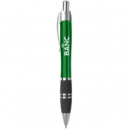 Green Tri-Band Rubber Grip Custom Pens