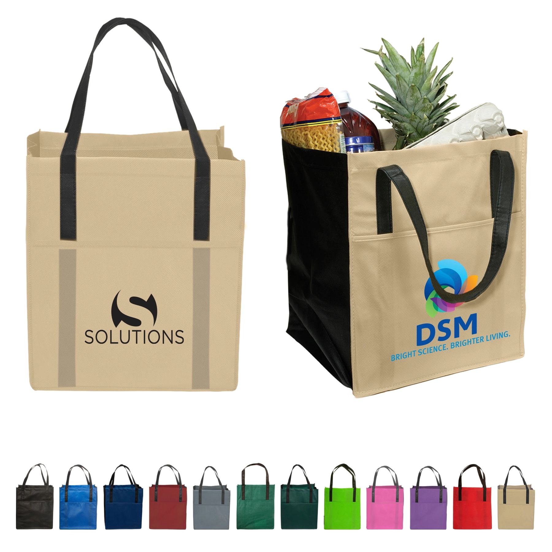 Shopping Promo Tote Bag - 13 x 15 x 10 | Custom Tote Bags | ePromos