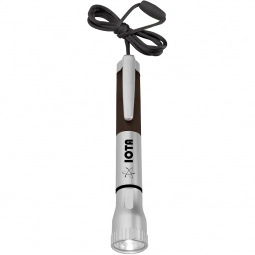 Black Custom Flashlight w/ Light-Up Pen