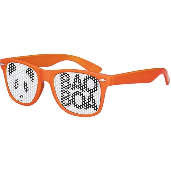 Orange Full-Color Custom Lens Promotional Glasses