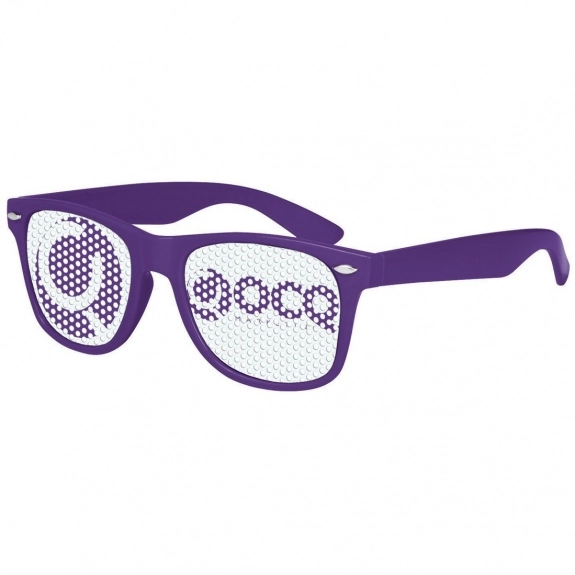 Purple Full-Color Custom Lens Promotional Glasses