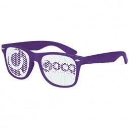 Purple Full-Color Custom Lens Promotional Glasses