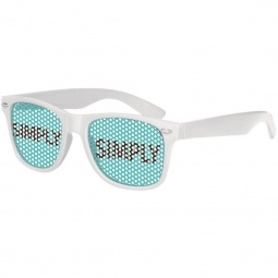 White Full-Color Custom Lens Promotional Glasses
