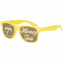Yellow Full-Color Custom Lens Promotional Glasses