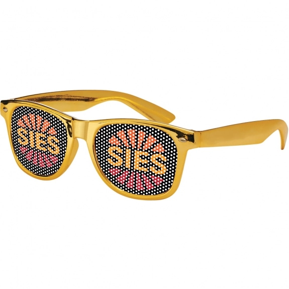 Gold-Color Custom Lens Promotional Glasses