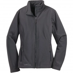 Grey Steel Eddie Bauer Full Zip Soft Shell Custom Jacket - Women's
