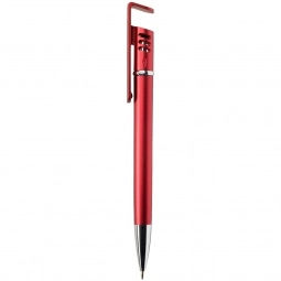 Red 2-in-1 Stylus Custom Pen w/ Cell Phone Stand 