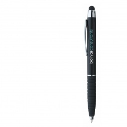 Black - Metallic Cool Grip Promotional Stylus Pen