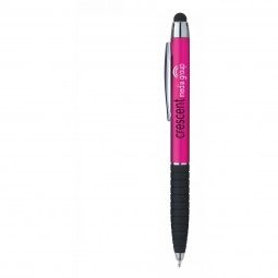 Pink - Metallic Cool Grip Promotional Stylus Pen