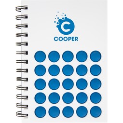 Push Pop Bubble Custom Spiral Notebook - 5.25"w x 7"h