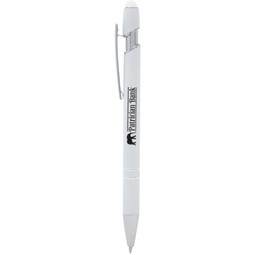 White - Roxbury Incline Promotional Stylus Pen