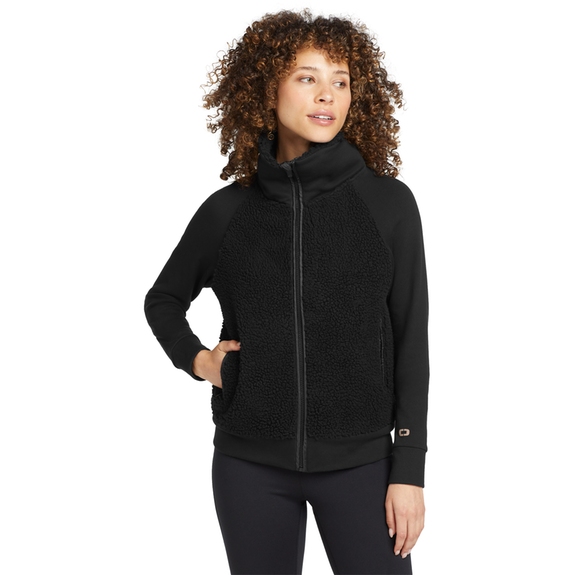 Front OGIO&#174; Luuma Sherpa Full Zip Custom Fleece - Women's