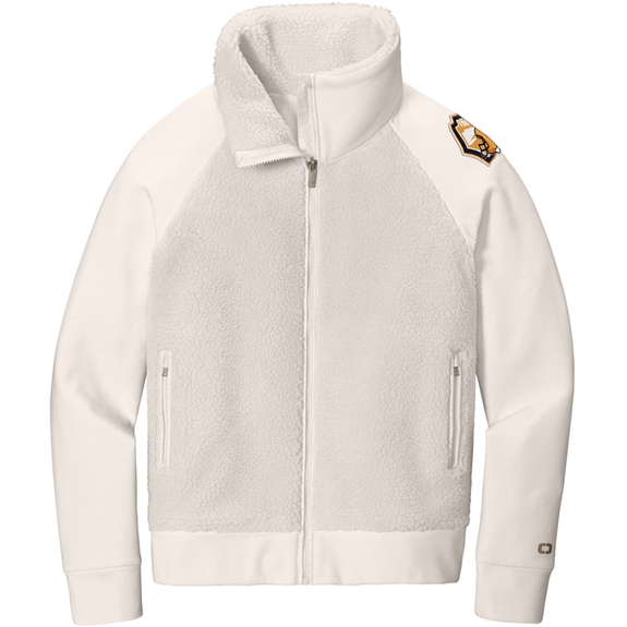 Ivory OGIO&#174; Luuma Sherpa Full Zip Custom Fleece - Women's