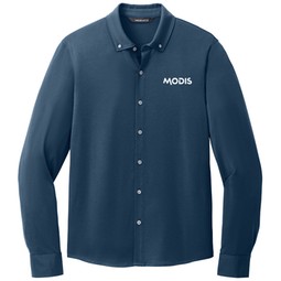 Insignia blue Mercer + Mettle&#174; Jersey Logo Long Sleeve Shirt - Men's