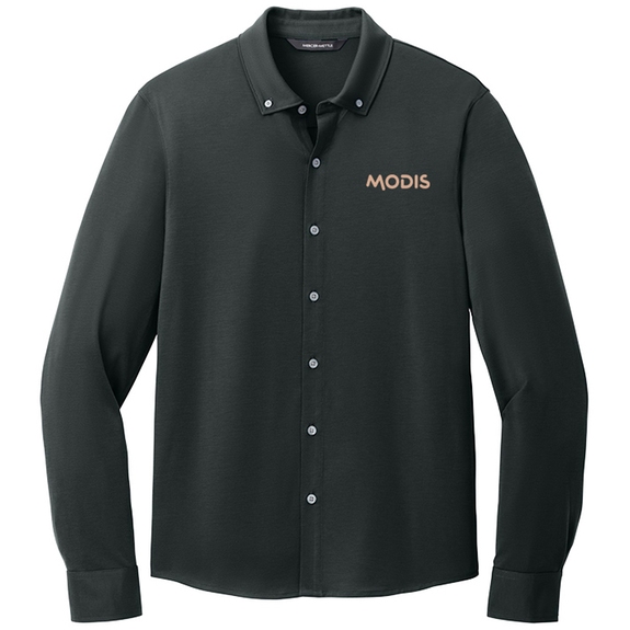 Anchor grey Mercer + Mettle&#174; Jersey Logo Long Sleeve Shirt - Men's