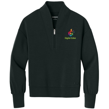 Blacktop OGIO&#174; Transcend Custom 1/4-Zip Sweatshirt - Women's