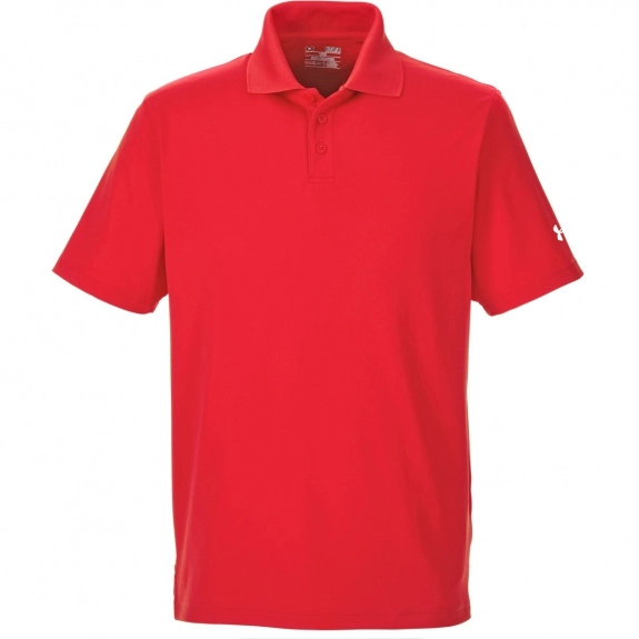 Red Under Armour Corp Performance Custom Polo Shirts