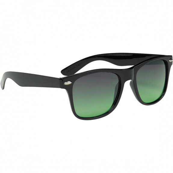 Green - Gradient Tinted Lenses Custom Sunglasses