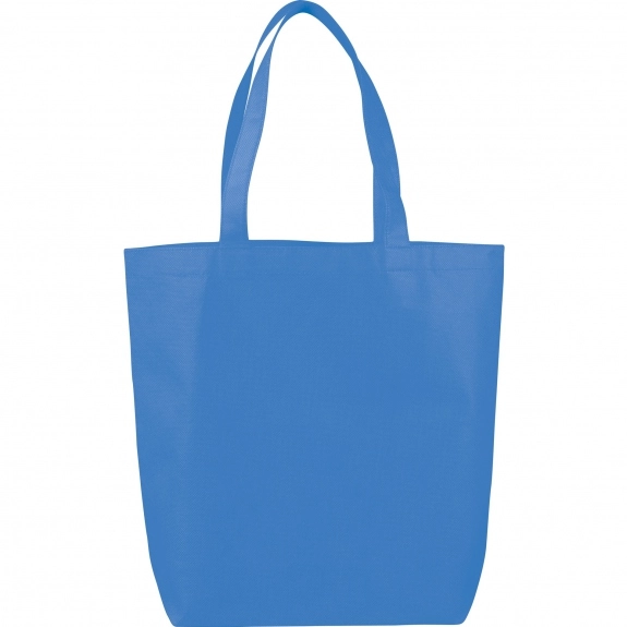 Process Blue Reusable Non-Woven Custom Tote Bag - 13.5"w x 15"h x 4.25"d
