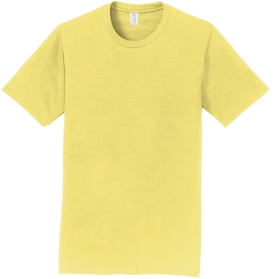 Yellow Port & Company Fan Favorite Custom Tee - Colors