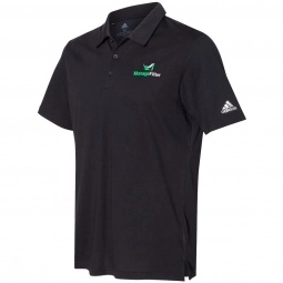 Black Adidas Cotton Blend Sport Custom Polo Shirt