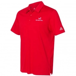 Power Red Adidas Cotton Blend Sport Custom Polo Shirt