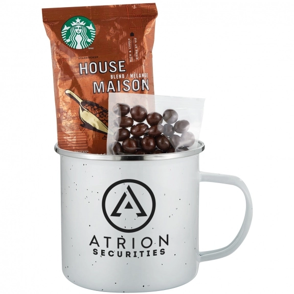 Starbucks Coffee 16 oz. Stainless Steel Speckled Camping Mug Custom Gift Se